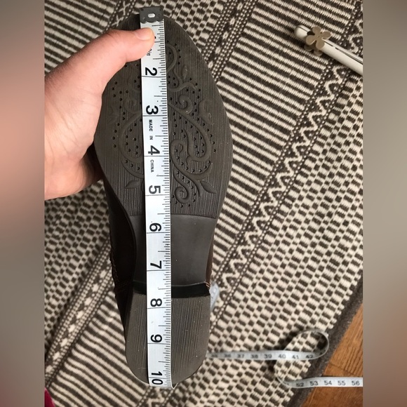 Sz 7🌹Leather Shearling Tall Boots Marelbo - Picture 12 of 16